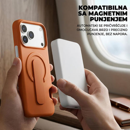 Maska za iPhone 16 Pro Max 6.9 bordo Magsafe GripCard