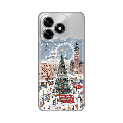Maska za Honor X5c Plus Christmas Town Silikonska Print Skin