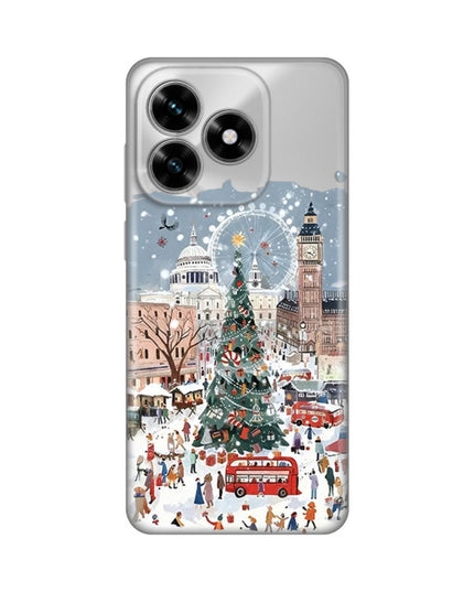Maska za Honor X5c Plus Christmas Town Silikonska Print Skin