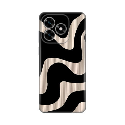 Maska za Honor X5c Plus Black Flow Silikonska Print Skin