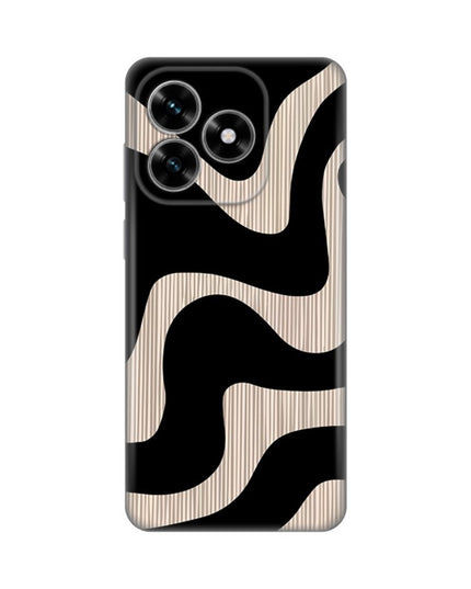 Maska za Honor X5c Plus Black Flow Silikonska Print Skin