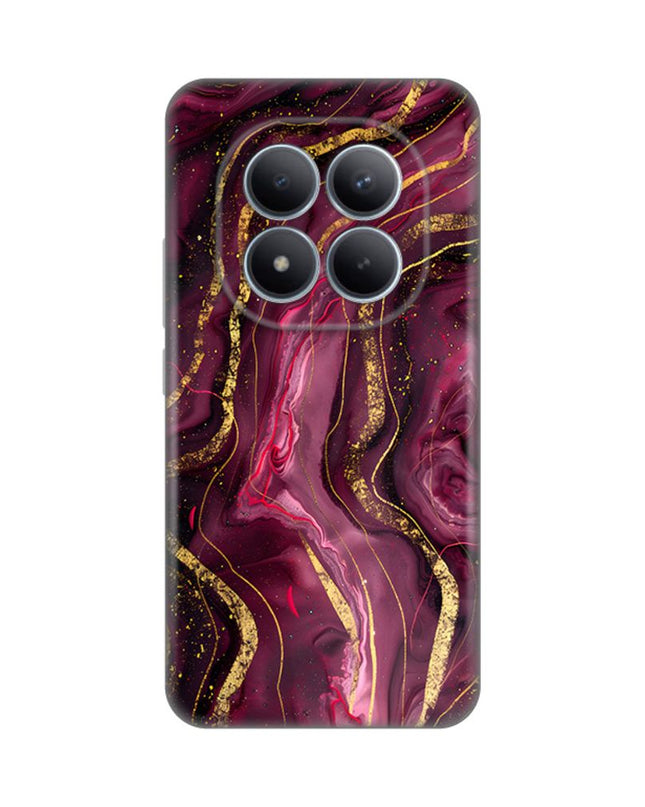 Maska za Xiaomi Redmi Note 15 Pro Plus 5G Burgundy Silikonska Print