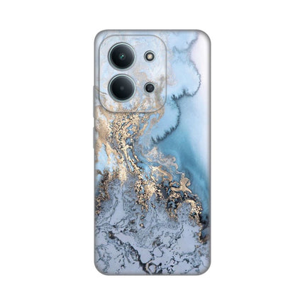 Maska za Xiaomi Redmi 15C 4G Blue Gold Marble Silikonska Print