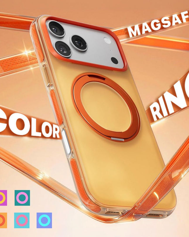 Maska za iPhone 16 6.1 zelena Magsafe Color Ring