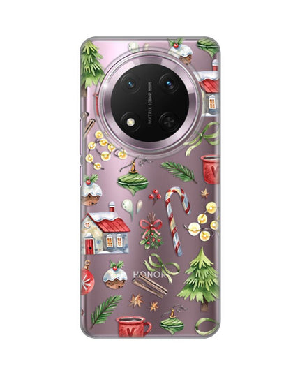 Maska za Honor Magic 7 Lite Winter Spirit Silikonska Print Skin