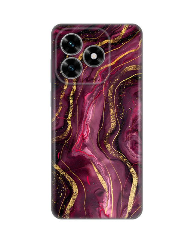 Maska za Honor X5c Plus Burgundy Silikonska Print