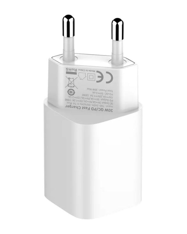 Kucni punjac LDNIO A2317C, 3.6A, QC3.0 18W, PD 30W sa Type C kablom beli