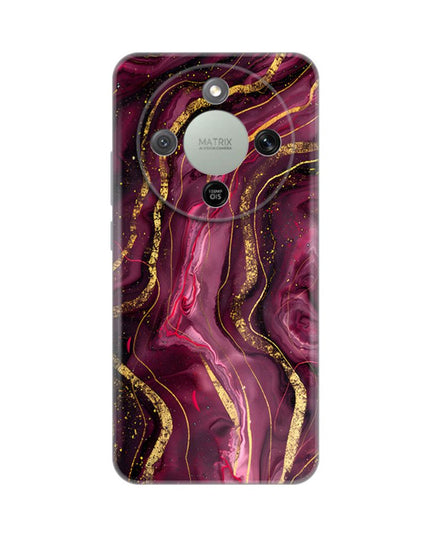 Maska za Honor Magic 8 Lite Burgundy Silikonska Print