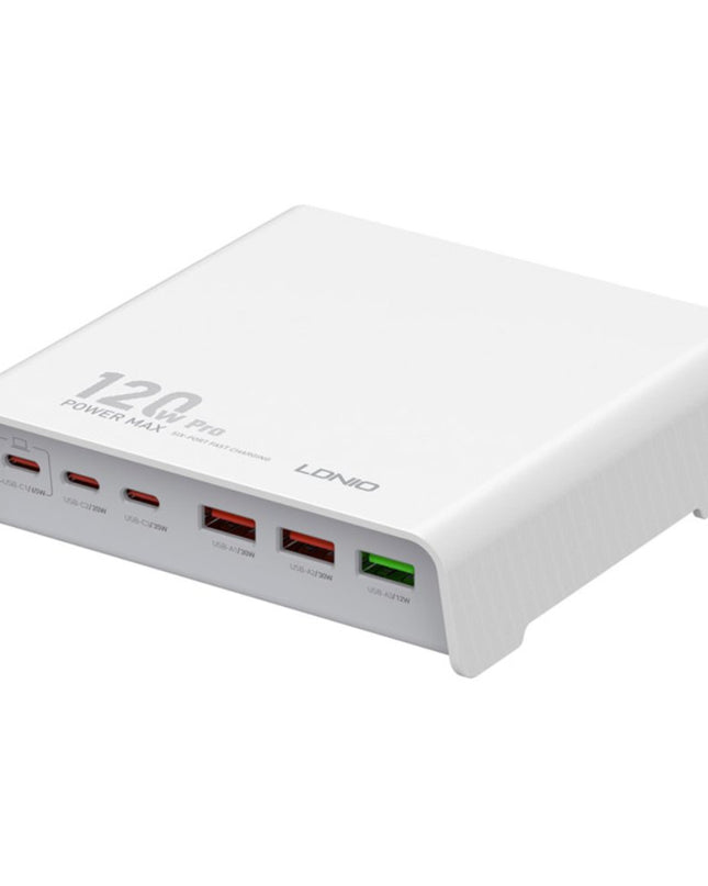 Kucni punjac LDNIO Q605, QC4+, PD3.0, SCP, PPS, VOOC, 120W total power beli