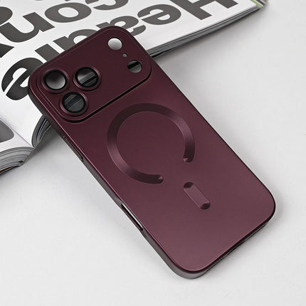 Maska za iPhone 17 Pro Max 6.9 bordo Magsafe Chrome
