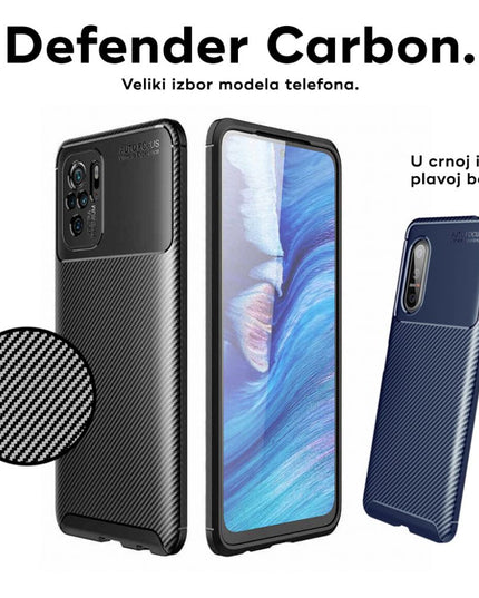 Maska za Xiaomi Redmi Note 15 5G (EU) crna Defender Carbon