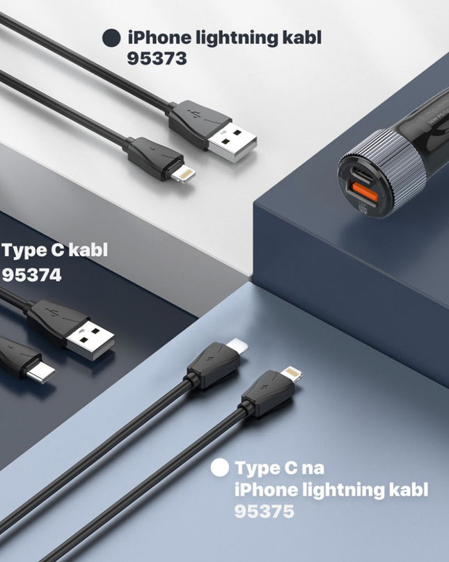 Auto punjac LDNIO C510Q PD/QC3.0 36W sa Type C kablom