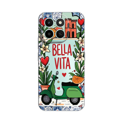 Maska za Honor X6c Bella Vita Silikonska Print Skin