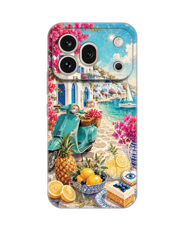 Maska za Honor 600 Pro Summer in Greece Silikonska Print Skin