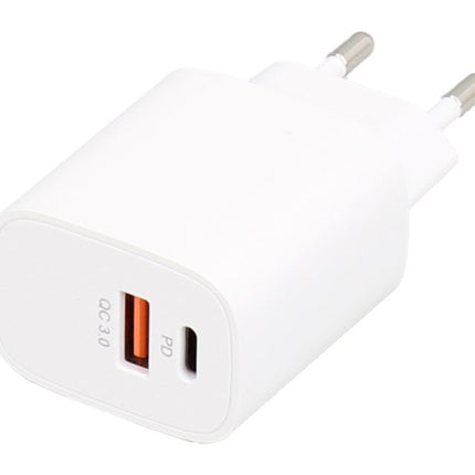 E-GREEN Superbrzi strujni punjač sa USB3.0 i USB 3.1 tipC ulazom 5V/3A 20W crna
