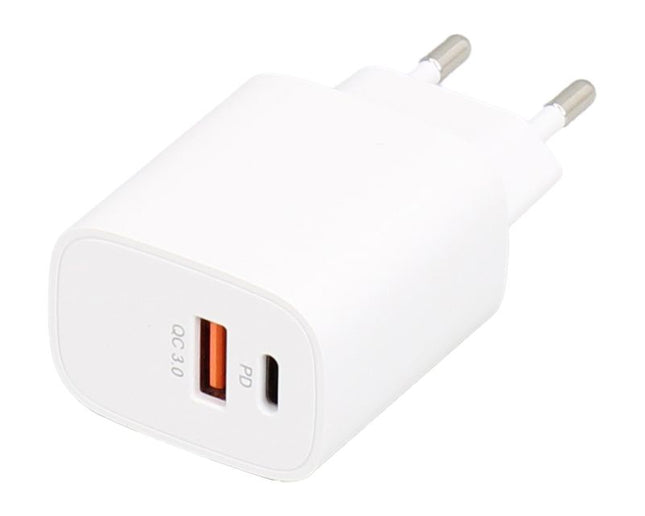 E-GREEN Superbrzi strujni punjač sa USB3.0 i USB 3.1 tipC ulazom 5V/3A 20W crna