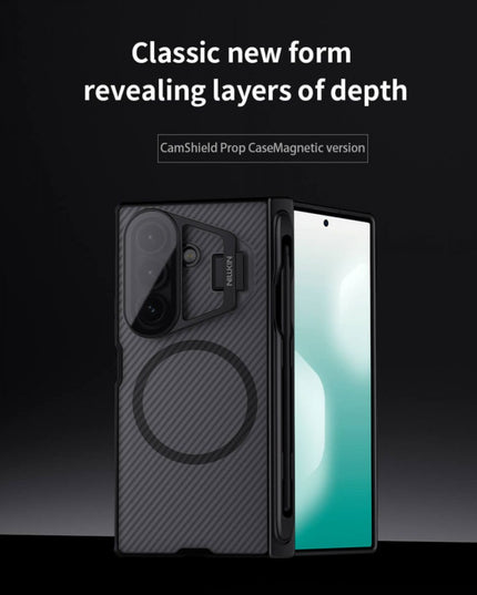 Maska za Samsung F966B Galaxy Z Fold 7 crna (with pen) Nillkin CamShield Prop Magnetic