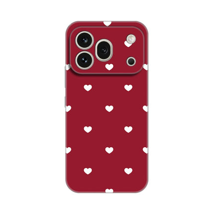 Maska za Honor 600 Pro Burgundy Hearts Silikonska Print Skin