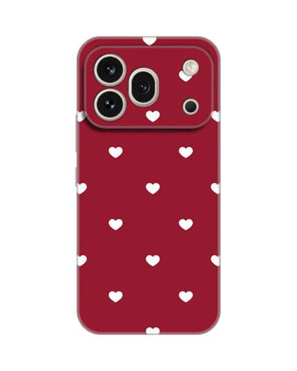 Maska za Honor 600 Pro Burgundy Hearts Silikonska Print Skin