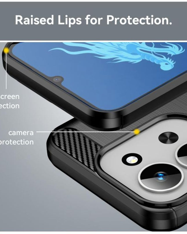 Maska za Xiaomi Redmi 15C 4G EU 173mm crna Defender Safeguard
