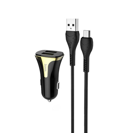 Auto punjac HOCO Z31 QC3.0 2xUSB sa micro USB kablom