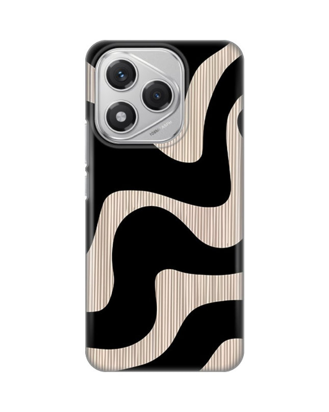Maska za Honor 400 Lite Black Flow Silikonska Print Skin