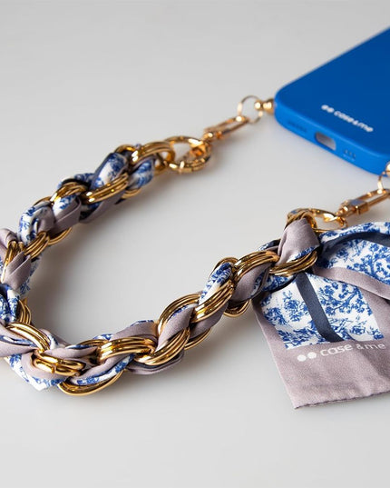 Maska za Iphone 14 Pro Max 6.7 plava CASE&ME sa maramom