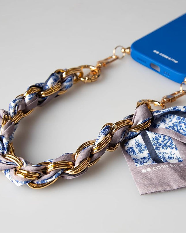 Maska za Iphone 14 Pro Max 6.7 plava CASE&ME sa maramom