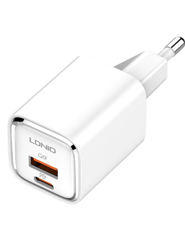 Kucni punjac LDNIO A2317C, 3.6A, QC3.0 18W, PD 30W sa Type C na Type C kablom beli