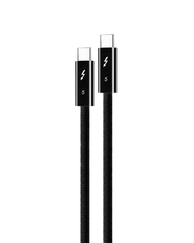 Data kabl Coteci Thunderbolt OF-066 120Gbps 240W 4k PD Type C na Type C crni 0.3m