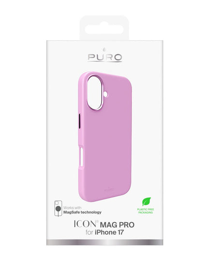 Maska za iPhone 17 6.3 pink Puro ICON MAG PRO
