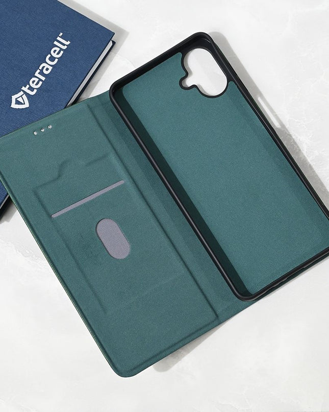 Maska za Samsung A065F/A075F Galaxy A06/A07 tamno zelena Teracell Elegant Flip
