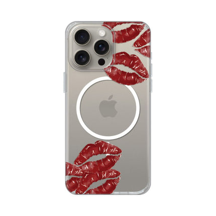 Maska za iPhone 15 Pro Max 6.7 Kisses Print Magsafe