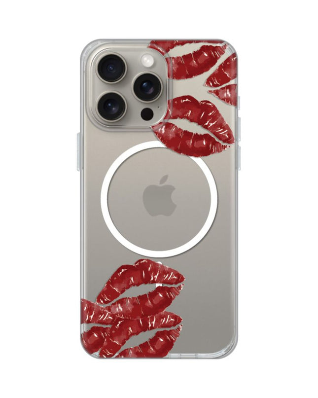 Maska za iPhone 15 Pro Max 6.7 Kisses Print Magsafe