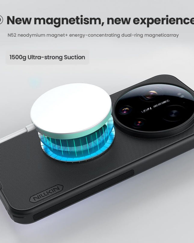 Maska za Xiaomi 17 Ultra crna Nillkin Scrub Pro Magnetic