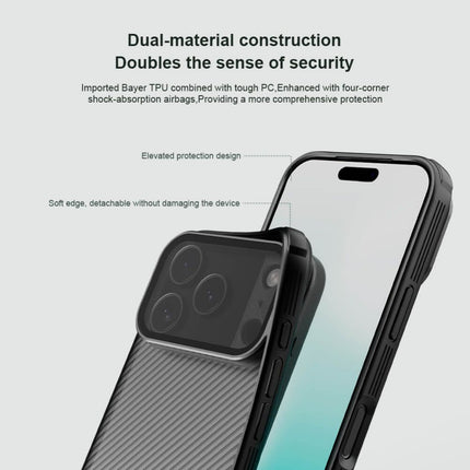 Maska za iPhone 17 Pro 6.3 crna (transparent kamera) Nillkin CamShield Prop
