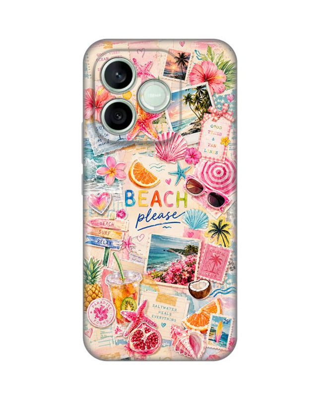 Maska za Honor 600 Lite Beach Please Silikonska Print Skin