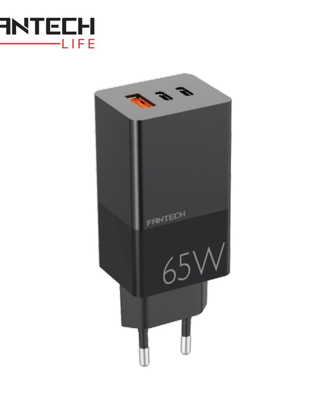 Kucni punjac Fantech CWG301 2xPD + QC 65W crni
