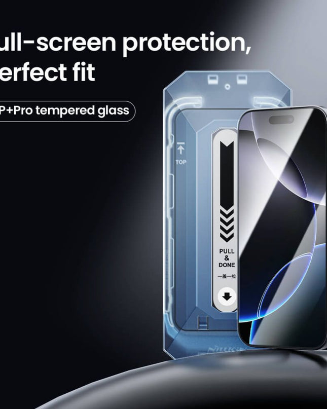 Zastitno Staklo Tempered glass Nillkin CP+ Pro za iPhone 16 Pro 6.3 crni