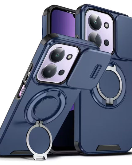 Maska za Xiaomi Redmi 15C 4G EU 173mm plava CamShield Ring stand