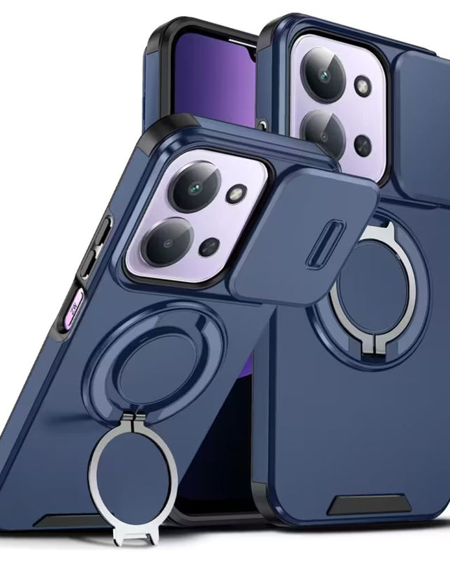 Maska za Xiaomi Redmi 15C 4G EU 173mm plava CamShield Ring stand