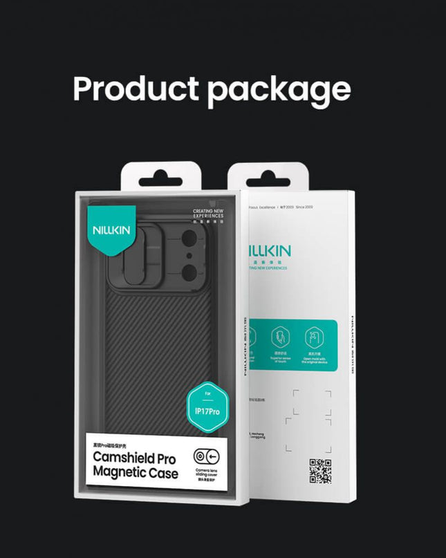 Maska za iPhone 17 Pro 6.3 crna Nillkin CamShield Pro Magnetic