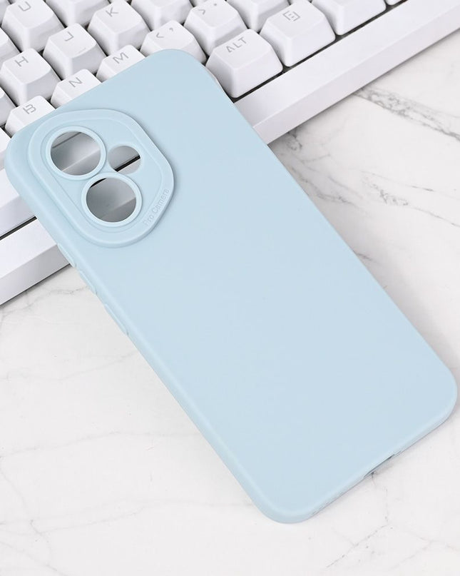 Maska Silikon Pro Camera za Honor 400 svetlo plava