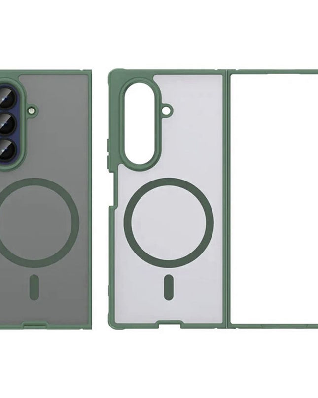 Maska za Samsung F966B Galaxy Z Fold 7 tamno zelena Magsafe Fold