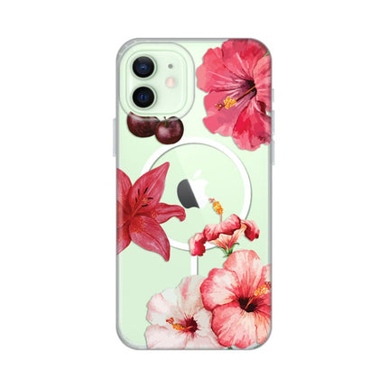 Maska za iPhone 12/12 Pro 6.1 Hibiscus Print Magsafe