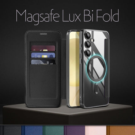 Maska za Samsung A376B Galaxy A37 plava Magsafe Lux Bi Fold
