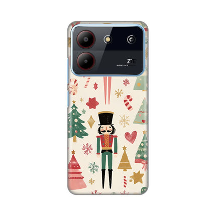 Maska za ZTE Blade A54 Vintage Christmas Silikonska Print