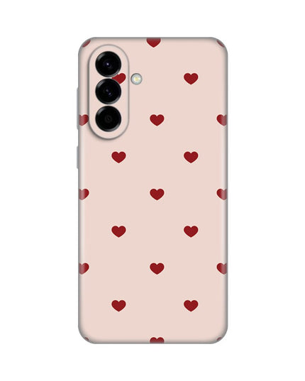Maska za Samsung A576B Galaxy A57 5G Beige Hearts Silikonska Print