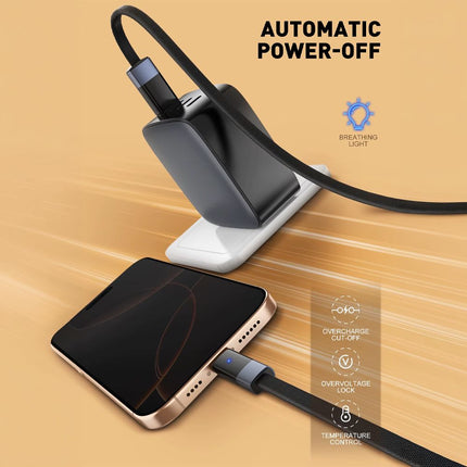 Data kabl LDNIO LS241 50W Fast Automatic Power OFF iPhone lightning crni 1m