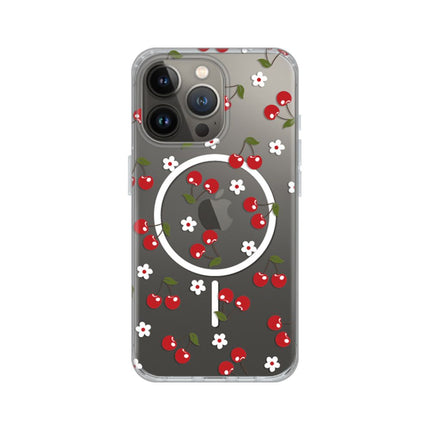 Maska za iPhone 13 Pro 6.1 Cute Cherries Print Magsafe